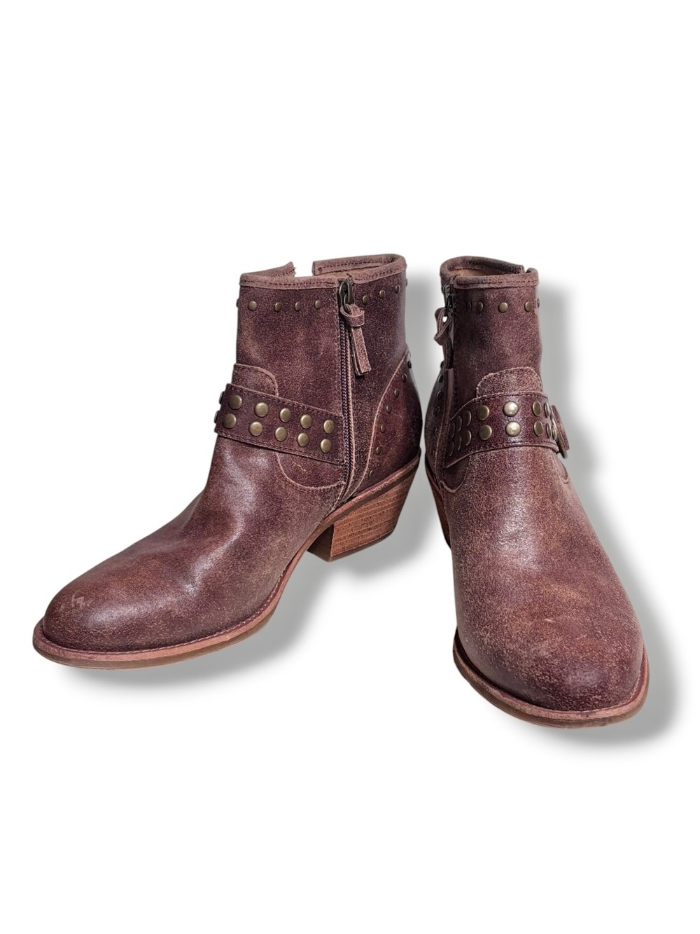 SOFFT Allene II Brown Studded Ankle Bootie Size 10